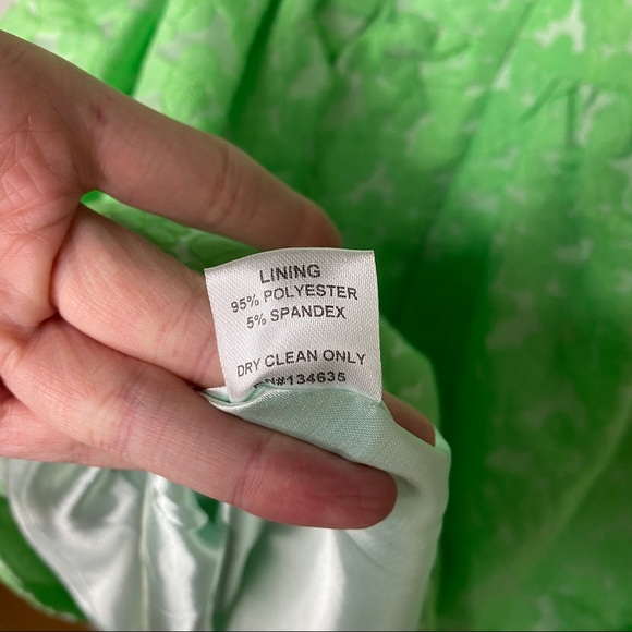 Minuet | Lime Green Backless Pouf Dress - Picture 7 of 11